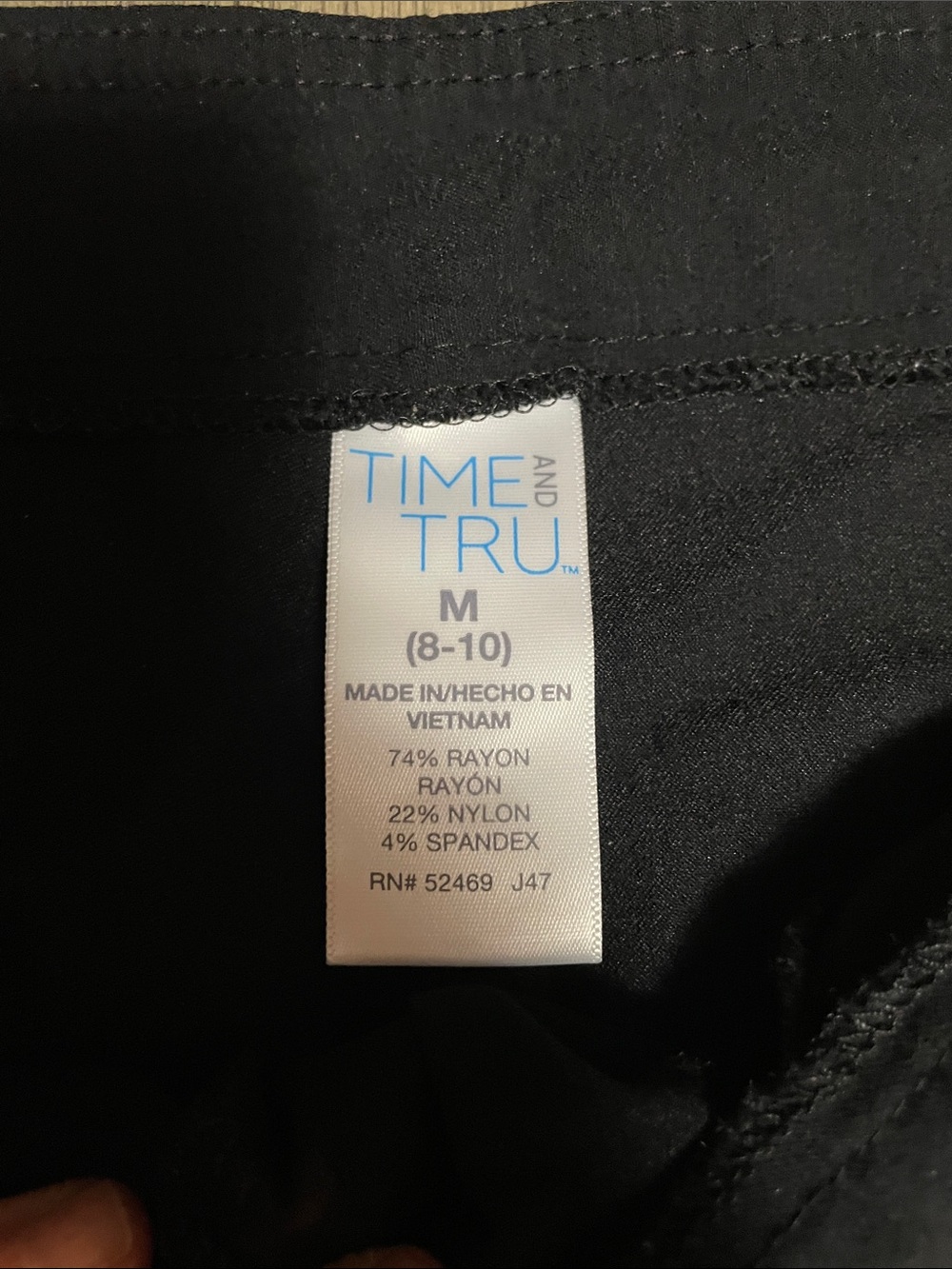 Time and Tru Black Men's Jogger-Style Sweatpants